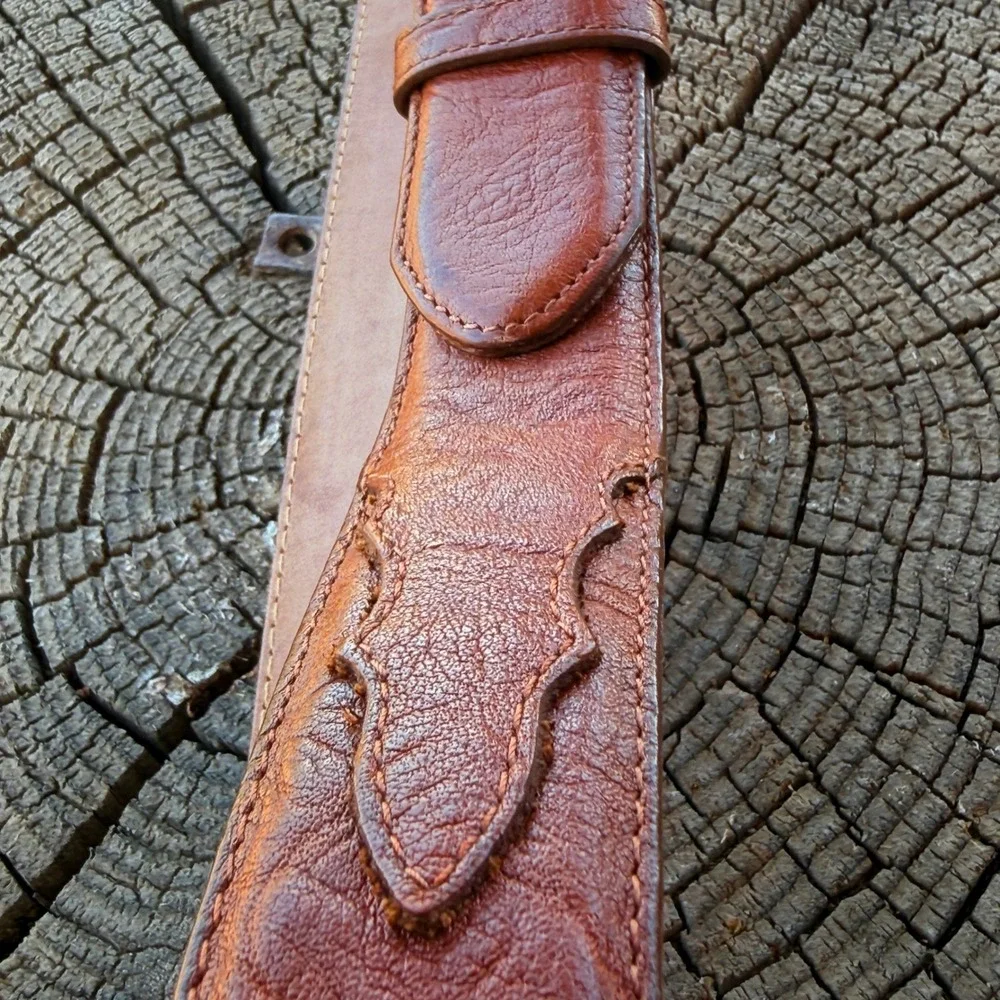 Vintage 1990s Tony Lama Made in USA Western Leather Belt